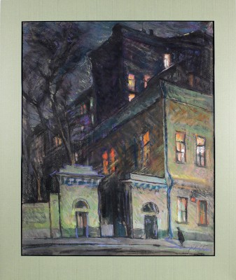 Куманьков Евгений Иванович. В окнах зажигается свет (ул. Знаменка) 